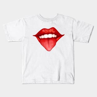 Lips with toungue Kids T-Shirt